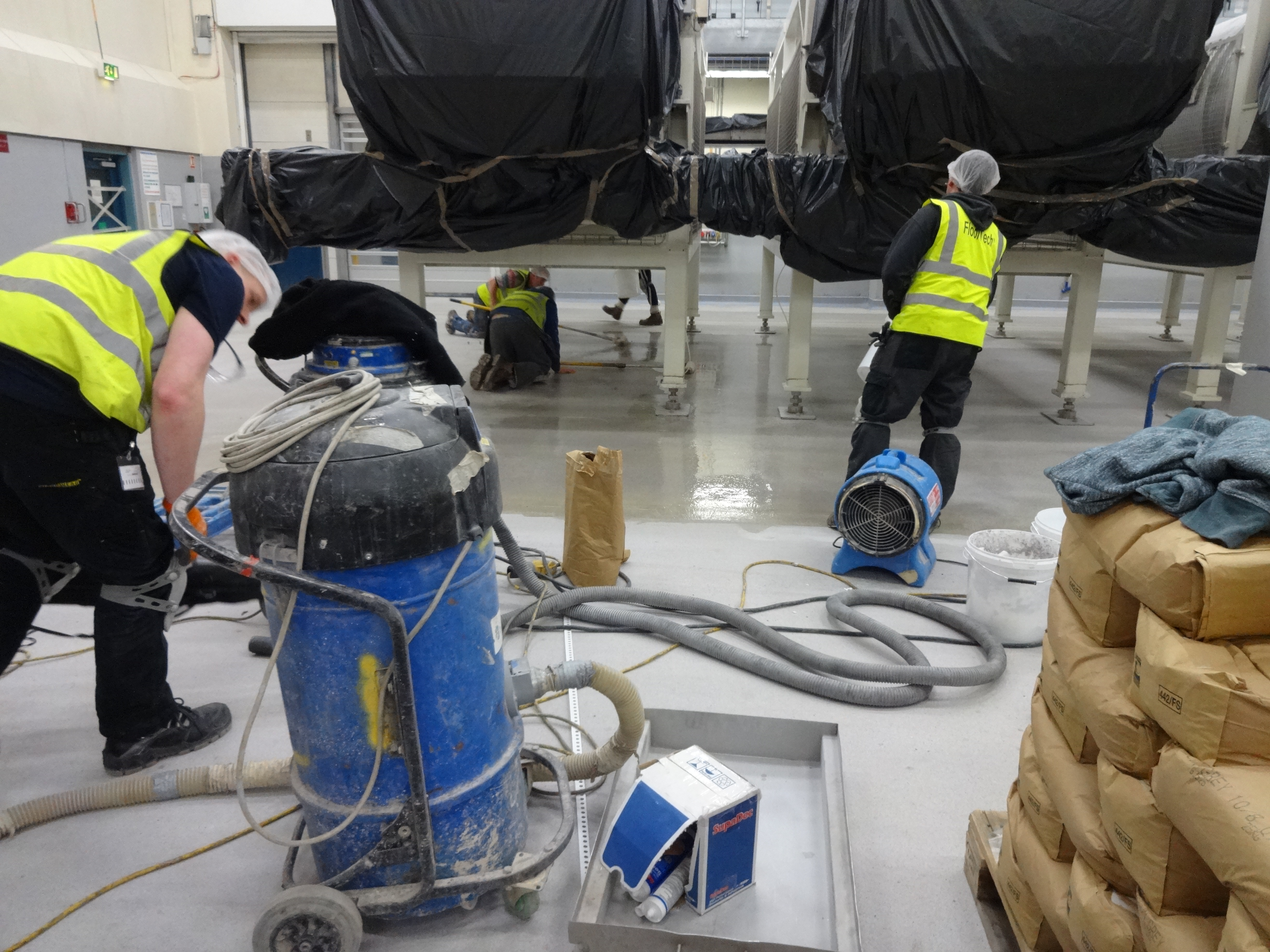 PMMA flooring solution installation